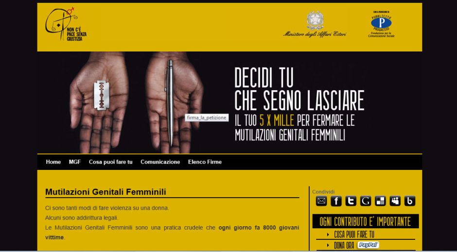 non ce pace senza giustizia