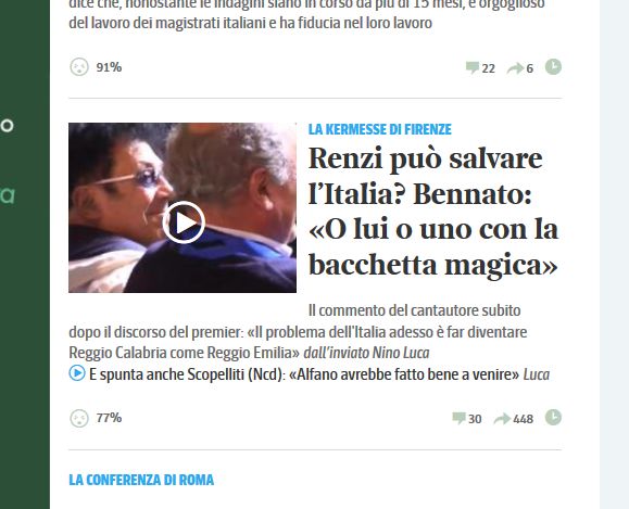 bennato renzista