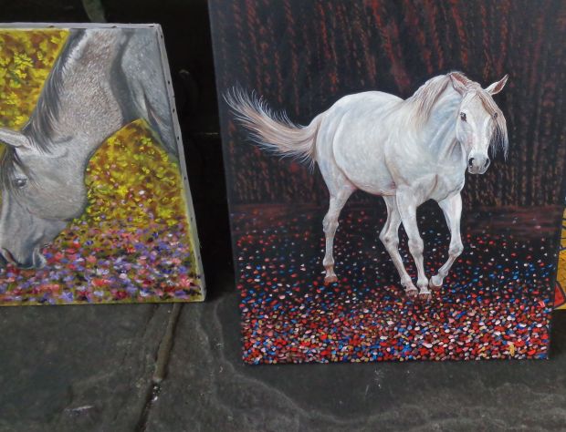 horses paintings kk