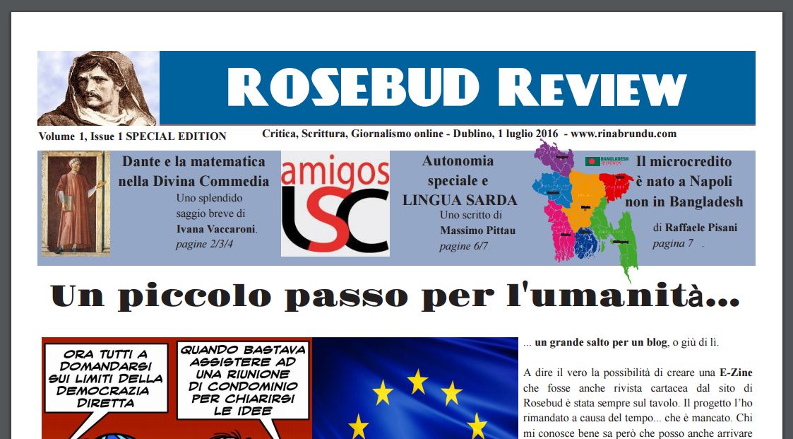 Coperta Ezine Rosebud Review Nr 1