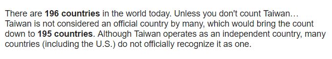 196 countries