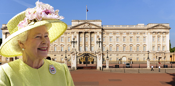 General view of Buckingham Palace in central London.